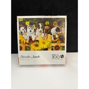 Buffalo Games Adorable Animals The Gangs All Here 300 Large Piece Puzzle 92500